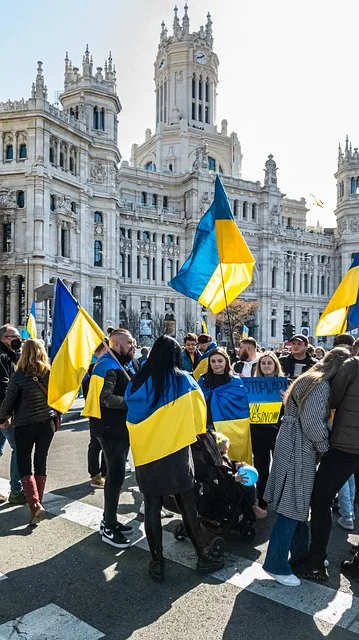 Ukrainan tilanne on saanut monet protestoimaan.